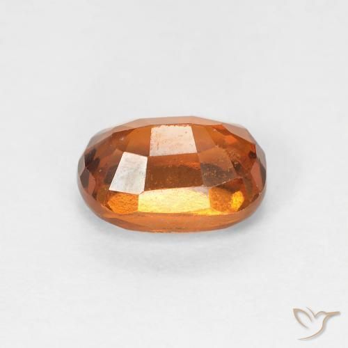 granate hessonita Naranja oscuro natural de 1.32 ct, Ovalada, VS