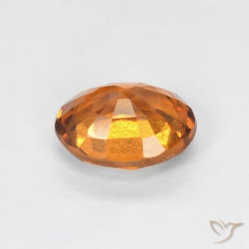 granate hessonita Naranja medio natural de 0.77 ct, Ovalada, VS