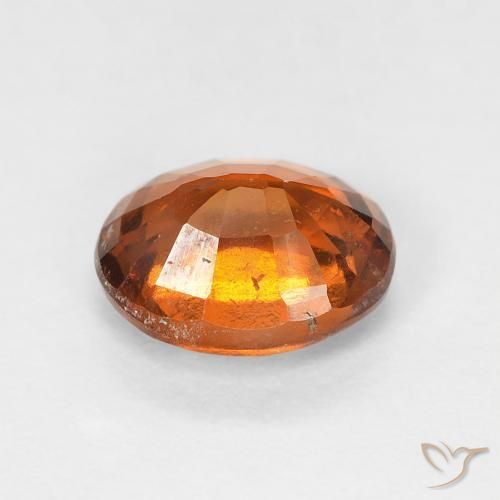 granate hessonita Medium Dark-Orange natural de 1.51 ct, Ovalada, VVS-VS