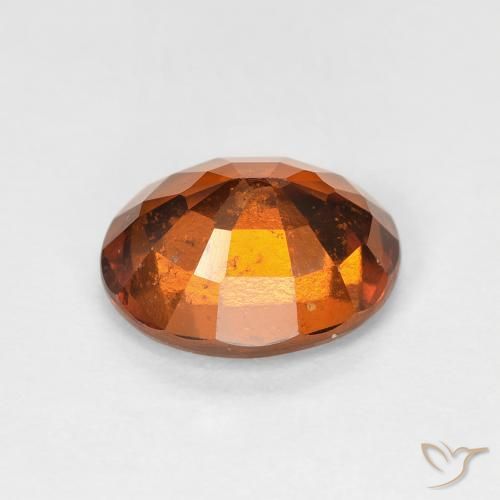 granate hessonita Medium Dark-Orange natural de 2.38 ct, Ovalada, VS-SI