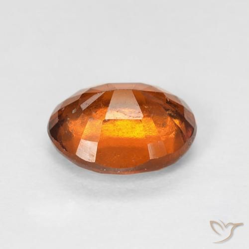 granate hessonita Medium Dark-Orange natural de 1.42 ct, Ovalada, VS-SI