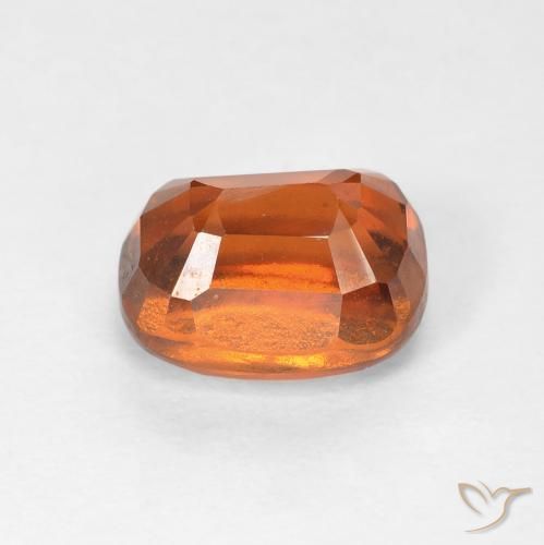 granate hessonita Naranja oscuro natural de 2.51 ct, Forma Cojín, VVS-VS