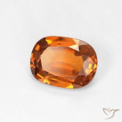 granate hessonita Naranja amarillento natural de 1.48 ct, Forma Cojín, VVS-VS