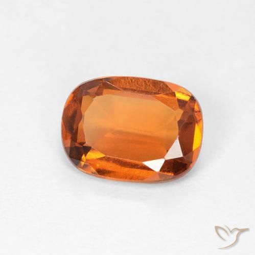 granate hessonita Naranja amarillento natural de 1.37 ct, Forma Cojín, VVS-VS