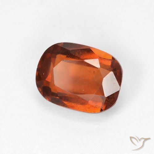 granate hessonita Naranja rojizo natural de 2.00 ct, Forma Cojín, VVS-VS