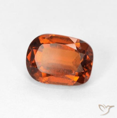 granate hessonita Naranja rojizo natural de 1.98 ct, Forma Cojín, VVS-VS