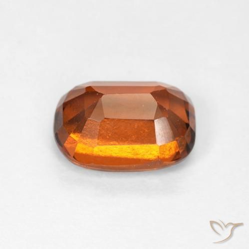 granate hessonita Naranja rojizo natural de 1.98 ct, Forma Cojín, VVS-VS