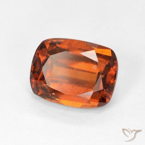 granate hessonita Ámbar naranja natural de 2.53 ct, Forma Cojín, VVS-VS