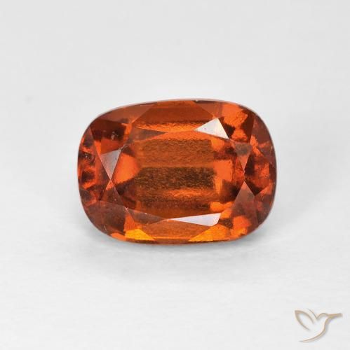 granate hessonita Ámbar naranja natural de 2.05 ct, Forma Cojín, VVS-VS