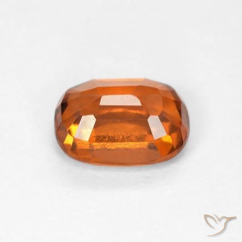 granate hessonita Naranja oscuro natural de 1.22 ct, Forma Cojín, VVS-VS