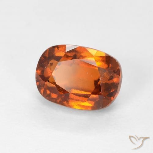 granate hessonita Naranja oscuro natural de 1.51 ct, Forma Cojín, VVS-VS
