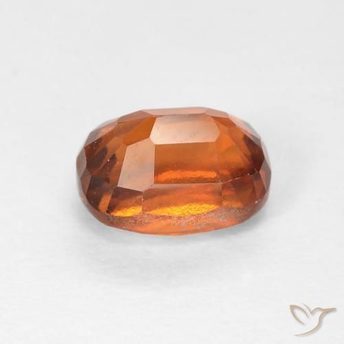 granate hessonita Naranja oscuro natural de 1.51 ct, Forma Cojín, VVS-VS