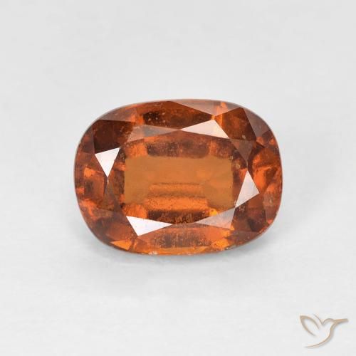 1.92ct Natural Naranja medio granate hessonita, Forma Cojín, VS-SI