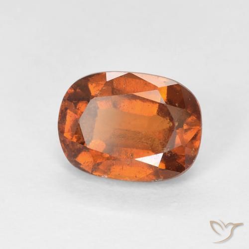 granate hessonita Naranja medio natural de 1.92 ct, Forma Cojín, VS-SI