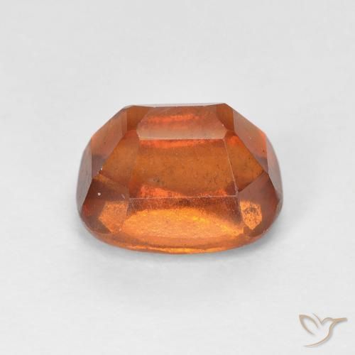 granate hessonita Naranja rojizo natural de 2.56 ct, Forma Cojín, VS-SI