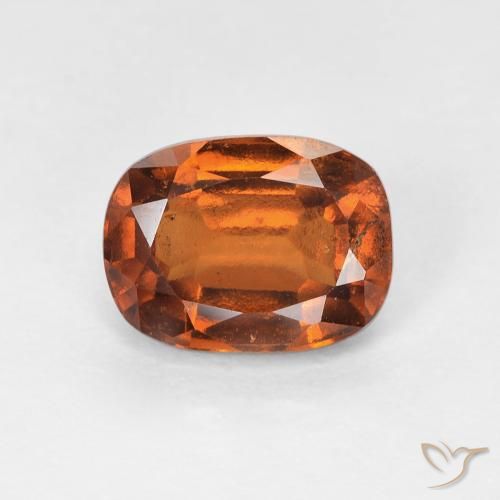 1.80ct Natural Naranja rojizo granate hessonita, Forma Cojín, VS-SI