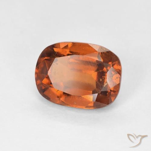 granate hessonita Naranja rojizo natural de 1.80 ct, Forma Cojín, VS-SI