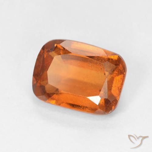 granate hessonita Naranja medio natural de 2.01 ct, Forma Cojín, VS-SI