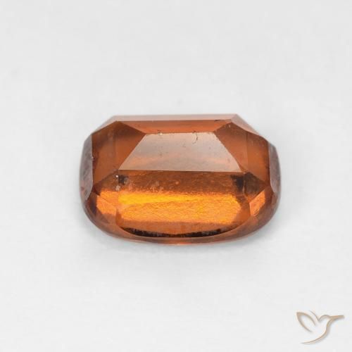 granate hessonita Naranja oscuro natural de 1.92 ct, Forma Cojín, VS-SI