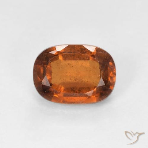 1.29ct Natural Ámbar naranja granate hessonita, Forma Cojín, VS-SI