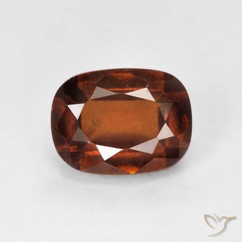 2.16ct Natural Ámbar naranja granate hessonita, Forma Cojín, VS-SI