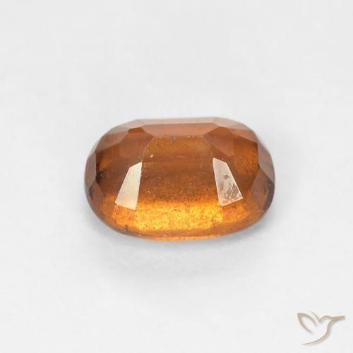 granate hessonita Naranja oscuro natural de 1.14 ct, Ovalada, VS-SI