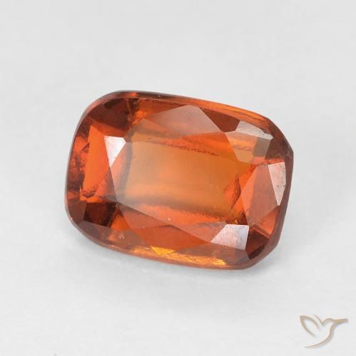 granate hessonita Naranja fuego natural de 2.08 ct, Forma Cojín, VS-SI