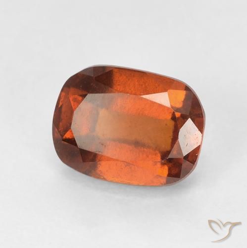 granate hessonita Naranja medio natural de 2.29 ct, Forma Cojín, VS-SI