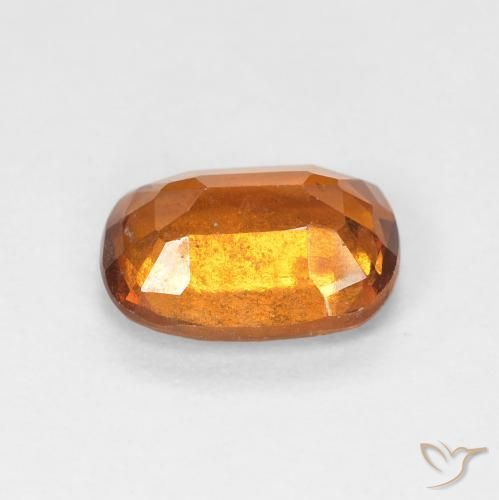 granate hessonita Naranja medio natural de 1.55 ct, Forma Cojín, VS-SI