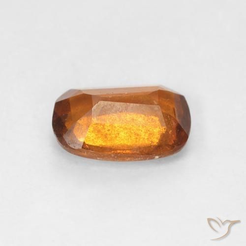 granate hessonita Naranja oscuro natural de 0.94 ct, Forma Cojín, VS-SI