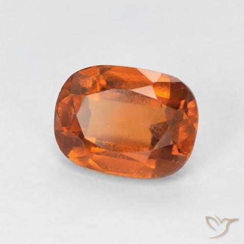 1.82ct Natural Naranja oscuro granate hessonita, Forma Cojín, VS