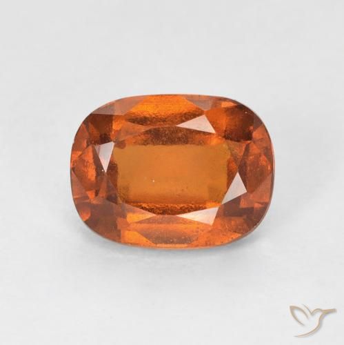 granate hessonita Naranja oscuro natural de 1.82 ct, Forma Cojín, VS