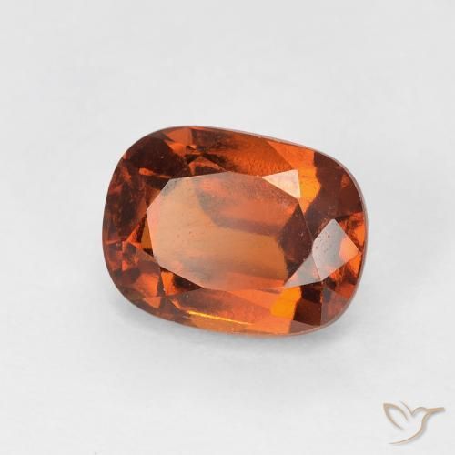 granate hessonita Naranja oscuro natural de 2.08 ct, Forma Cojín, VS