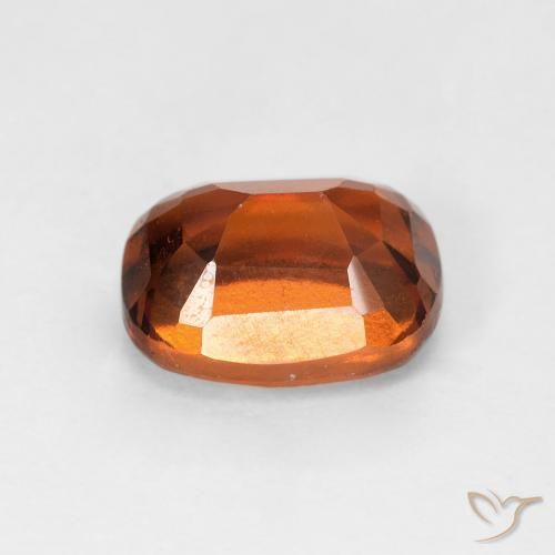 granate hessonita Naranja oscuro natural de 2.08 ct, Forma Cojín, VS