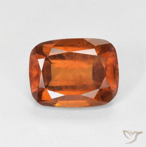 granate hessonita Ámbar naranja natural de 2.68 ct, Forma Cojín, VS