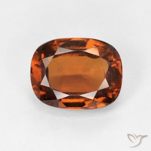 2.47ct Natural Naranja medio granate hessonita, Forma Cojín, VVS-VS
