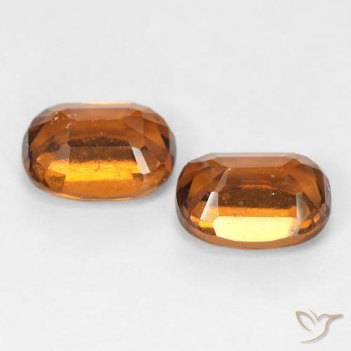 Gemas de granate hessonita Naranja marrón natural de 2.31 ct, Forma Cojín, VS