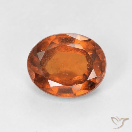 1.91ct Natural Medium Dark-Orange Granate Hessonita, Ovalada, VS