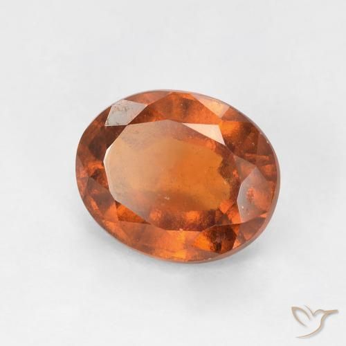 granate hessonita Medium Dark-Orange natural de 1.91 ct, Ovalada, VS