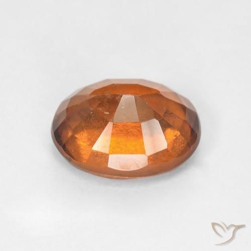 granate hessonita Medium Dark-Orange natural de 1.91 ct, Ovalada, VS