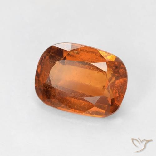 1.97ct Natural Naranja oscuro granate hessonita, Forma Cojín, VS-SI