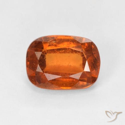 granate hessonita Naranja oscuro natural de 1.97 ct, Forma Cojín, VS-SI