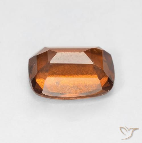 granate hessonita Naranja oscuro natural de 2.60 ct, Forma Cojín, VS-SI