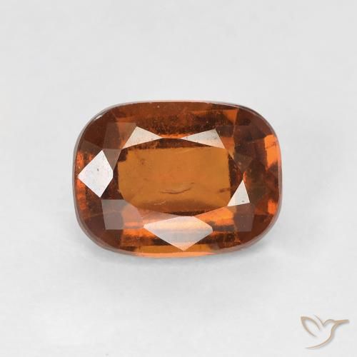1.78ct Natural Naranja medio granate hessonita, Forma Cojín, VS-SI