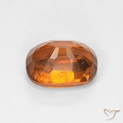 granate hessonita Naranja oscuro natural de 2.04 ct, Forma Cojín, VS-SI