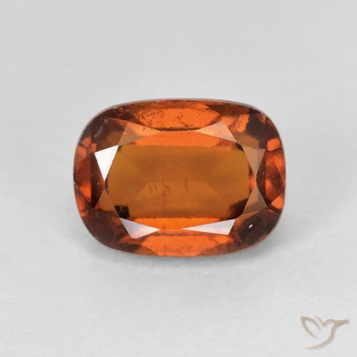 2.29ct Natural Ámbar naranja granate hessonita, Forma Cojín, VS