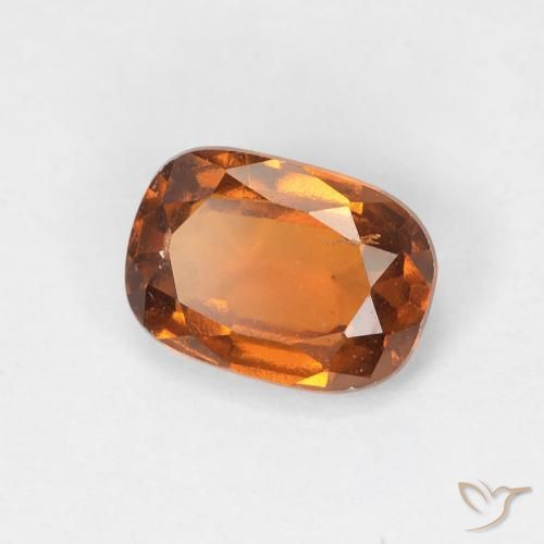 granate hessonita Naranja medio natural de 1.13 ct, Forma Cojín, VS