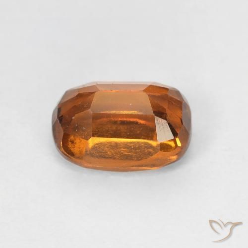 granate hessonita Naranja oscuro natural de 1.36 ct, Forma Cojín, VS