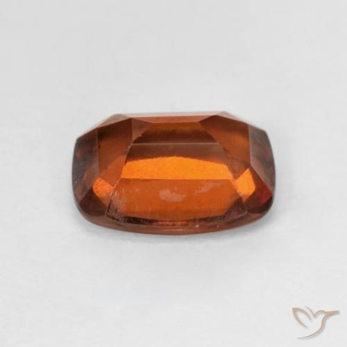 granate hessonita Naranja oscuro natural de 2.46 ct, Forma Cojín, VS