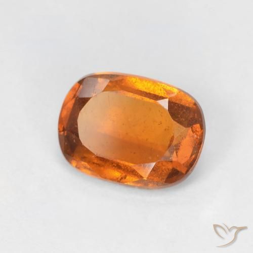 granate hessonita Naranja amarillento natural de 1.59 ct, Forma Cojín, VS